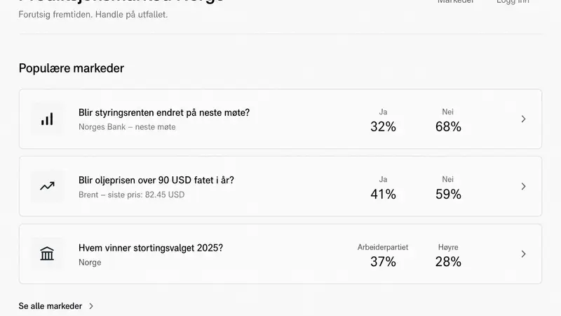 Transformasi Pasar Prediksi di Norwegia Menjadi Taruhan